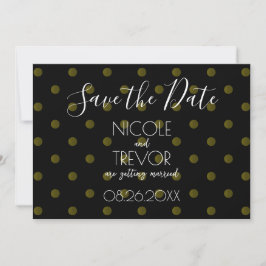 Reserve A Data Crie seu próprio - Simples Polkadots Retro