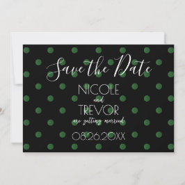 Reserve A Data Crie seu próprio - Simples Polkadots Retro