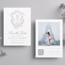 Reserve A Data Crista Floral de Lavanda Francesa Clássica para Fo