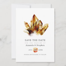 Cristais de Olho de Tigre para Casamento Save The