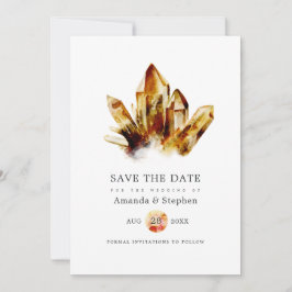 Reserve A Data Cristais de Olho de Tigre para Casamento Save The 