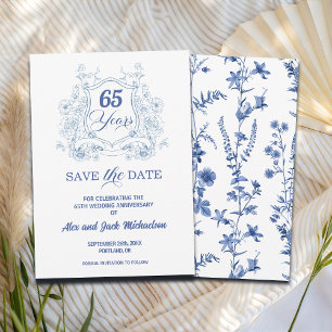 Reserve A Data Cume Elegante Vintage de 65º Aniversário de Casame
