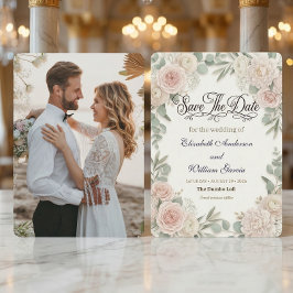 Reserve A Data Custom Photo Rustic Romantic