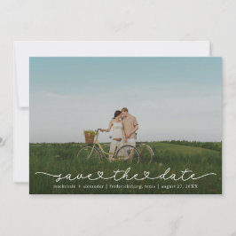 Reserve A Data Cute Boho Script Modern Save The Date Card