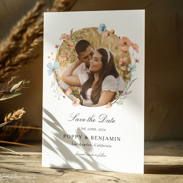 Reserve A Data Dacil Floral Wildflower Wedding (Criador carregado)