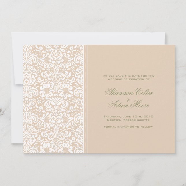 Reserve A Data damasco salvar a data (Frente)