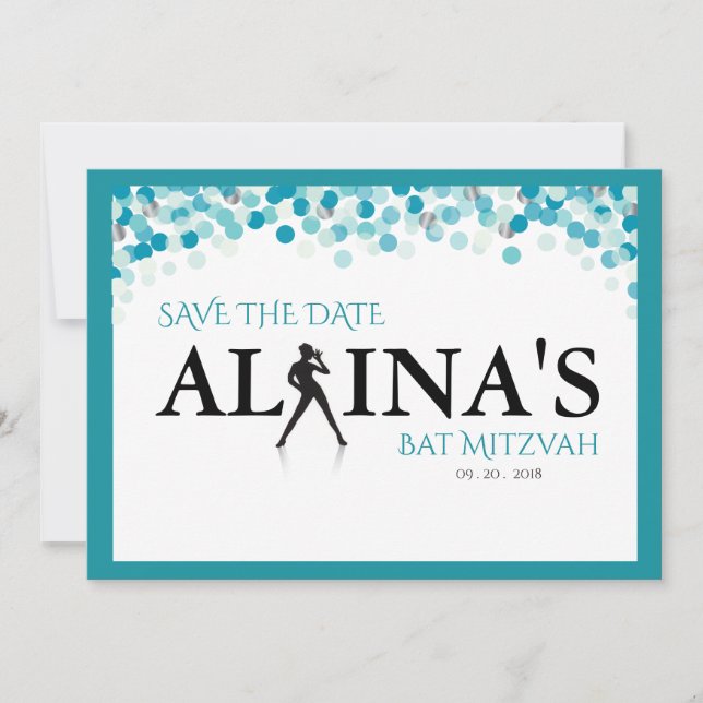 Reserve A Data DANCER DOTS Bat Mitzvah — SILVER GOTS (Frente)