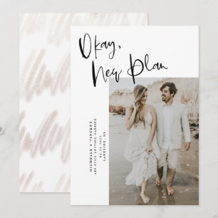 Reserve A Data Data de Alteração do Novo Plano Moderno Casamento