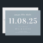 Reserve A Data Data De Casamento Chic Mínima Não Foto Salvar A Da<br><div class="desc">Personalize este casamento mínimo de design de chic,  salve a data com todos os seus detalhes.</div>