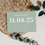 Reserve A Data Data De Casamento Chic Mínima Não Foto Salvar A Da<br><div class="desc">Personalize este casamento mínimo de design de chic,  salve a data com todos os seus detalhes.</div>