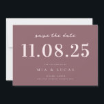Reserve A Data Data De Casamento Chic Mínima Não Foto Salvar A Da<br><div class="desc">Personalize este casamento mínimo de design de chic,  salve a data com todos os seus detalhes.</div>