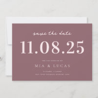 Data De Casamento Chic Mínima Não Foto Salvar A Da