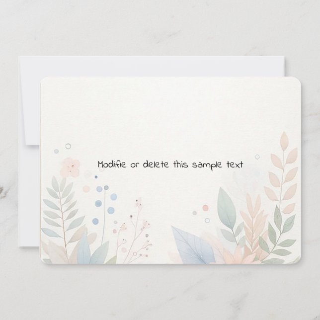 Reserve A Data Data de Casamento de Foto com Luz Moderna Sage (Verso)