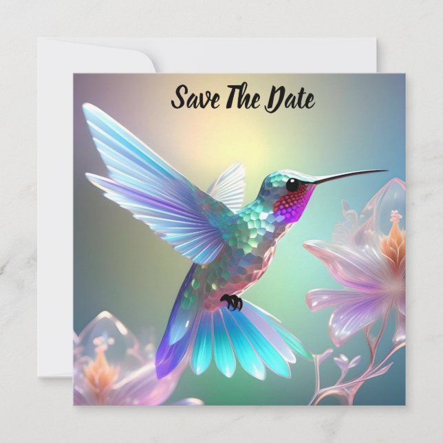 Reserve A Data Dazzling Fusion: Rainbow Glass Hummingbird, (Frente)