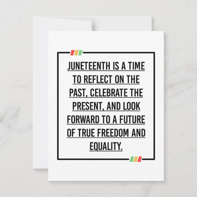 Reserve A Data Décimo Junho, Liberdade da Afro-Americana. (Frente)