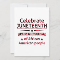 Décimo Junho, Liberdade da Afro-Americana.