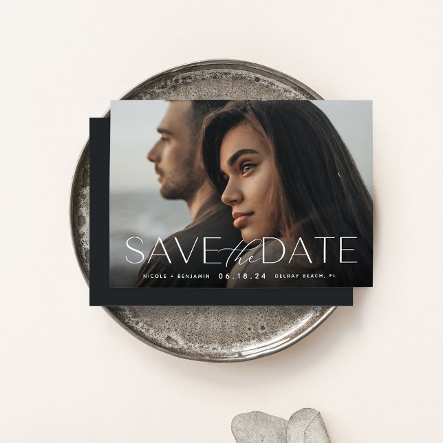 Reserve A Data Declaração Moderna | Foto horizontal (Criador carregado)