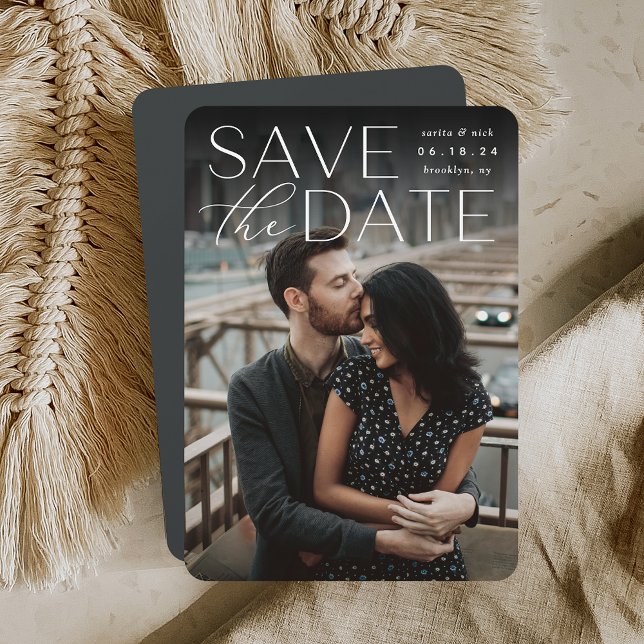 Reserve A Data Declaração Moderna | Foto vertical (Criador carregado)