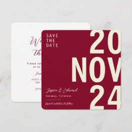 Reserve A Data Deep Burgundy Wine Beige Mínimo Elegante Moderno