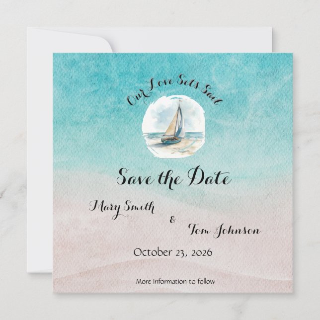 Reserve A Data Definir Casamento de Velas Salvar a Data (Frente)