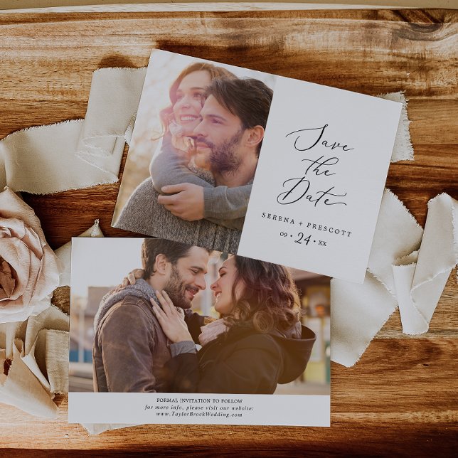 Reserve A Data Delicar Foto De Caligrafia Preta Salvar A Data (Criador carregado)