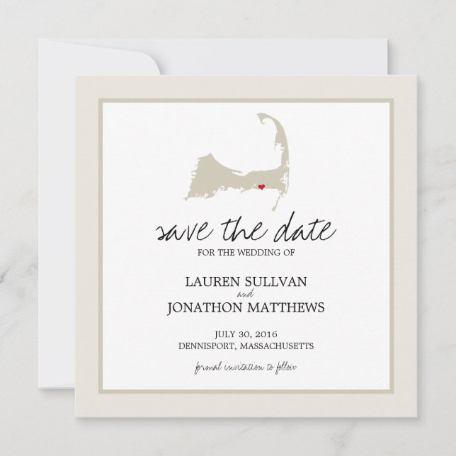 Reserve A Data Dennisport Cape Cod Wedding Salve a Data (Frente)