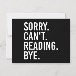 Reserve A Data Desculpe Não Posso Ler Tchau Amantes de Livros Div