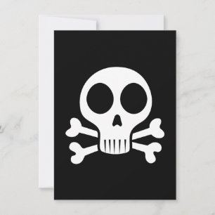 Reserve A Data Desenho de Caveira Pirata