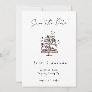 Reserve A Data Desenho manual de Script Simples Casamento salvar