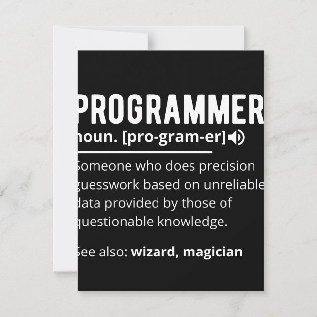 Reserve A Data Desenvolvedor de código do programador engraçado s (Frente)