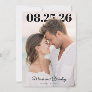 Reserve A Data Design de Data de Casamento Moderno PhotoPop