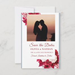 Reserve A Data Design de texto e foto minimalista e elegante / Ca
