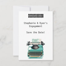 Design minimalista da máquina de escrever Vintage