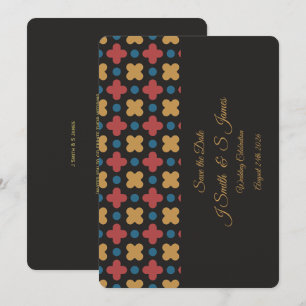 Reserve A Data Design Retro Modernizado para Save the Date