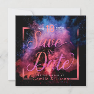 Reserve A Data Design Vibrante de Pó de Holi