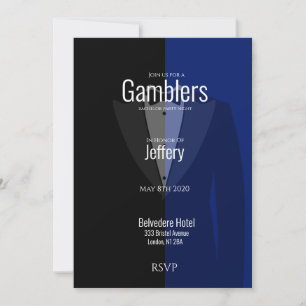 Reserve A Data Despedida de solteiro preto azul