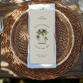 Reserve A Data Destino de Casamento Elegante com Palmeira na Cost