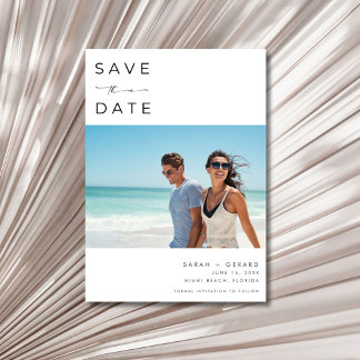 Reserve A Data Destino de Praia Elegante Foto Casamento