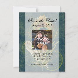 Reserve A Data Detalhe Artístico Noivado com Pavão Save the Date