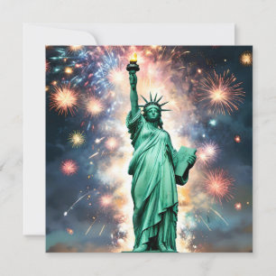Reserve A Data Dia Da Independência Dos Fogos De Artifício Da Lib