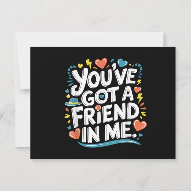 Reserve A Data Dia Internacional da Amizade Você tem um Amigo (Frente)