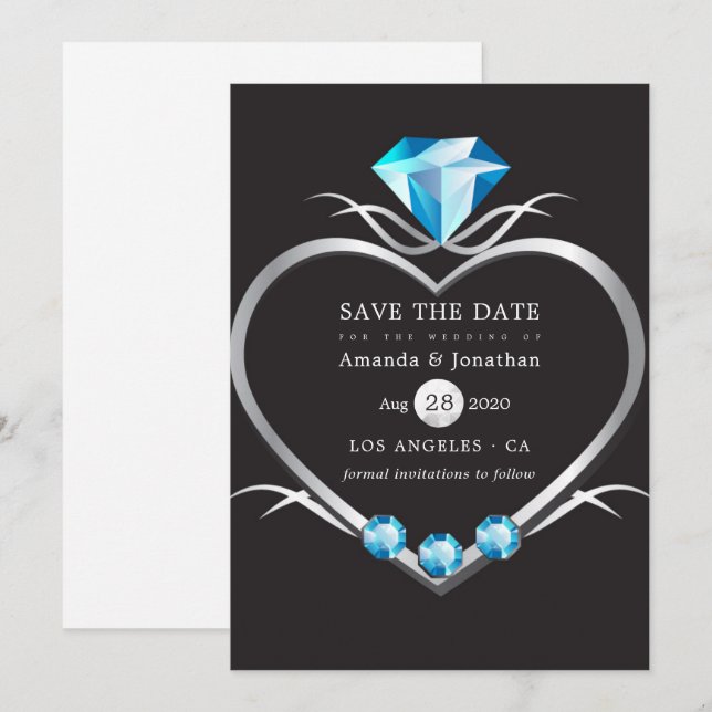 Reserve A Data Diamond Wedding (Frente/Verso)