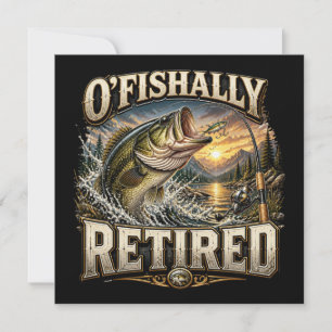 Reserve A Data Divertido Ofishally Pesca Pai Avô Aposentadoria