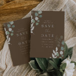 Reserve A Data Divine Greenery Elegant Wedding<br><div class="desc">Casamento Elegante Divino Verde Salve a Data Ver coleção correspondente em Niche e Nest Store</div>