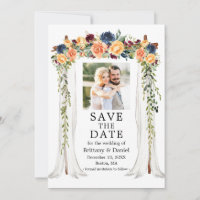 Dossel de casamento floral misto aquarela foto