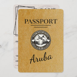 Reserve A Data Dourado Passaporte Aruba Salvar A Data