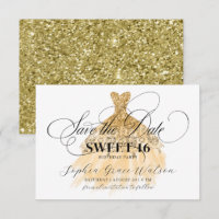 Dourado Vestido Glitter 16 Docinho