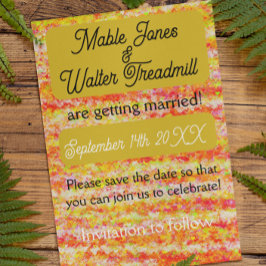 Reserve A Data Dourados e rosas modernos e brilhantes salvam a da