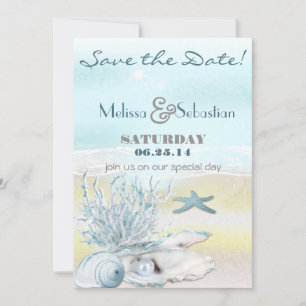 Reserve A Data Dream Shore Beach Blue Wedding Salvar a Data