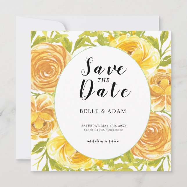 Reserve A Data Dreamy Yellow Rose Wedding (Frente)